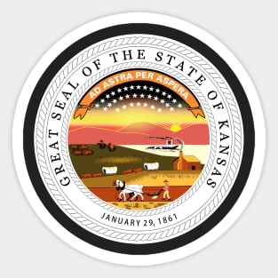 Seal of Kansas Sticker